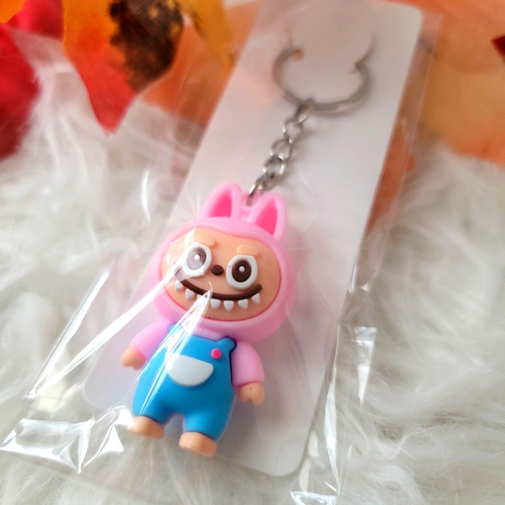 Mini Monster Action Figure Character Keychain Bag Charm